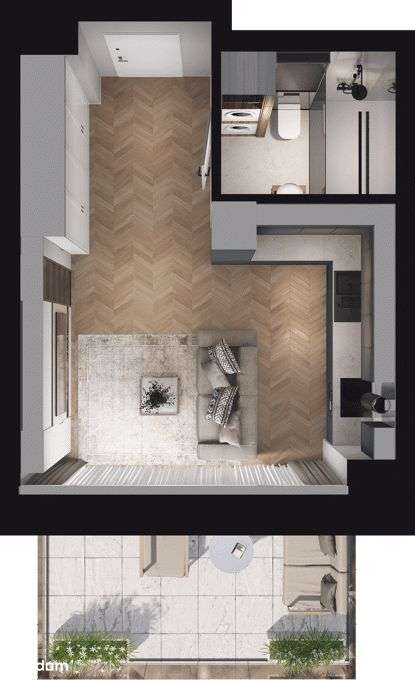 Ville Garden | mieszkanie 1-pok. | C.22 - Pełny obrazek: 4/10