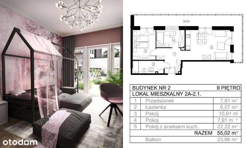 Mieszkanie 3-pokoje z dużym balkonem! - Pełny obrazek: 2/11