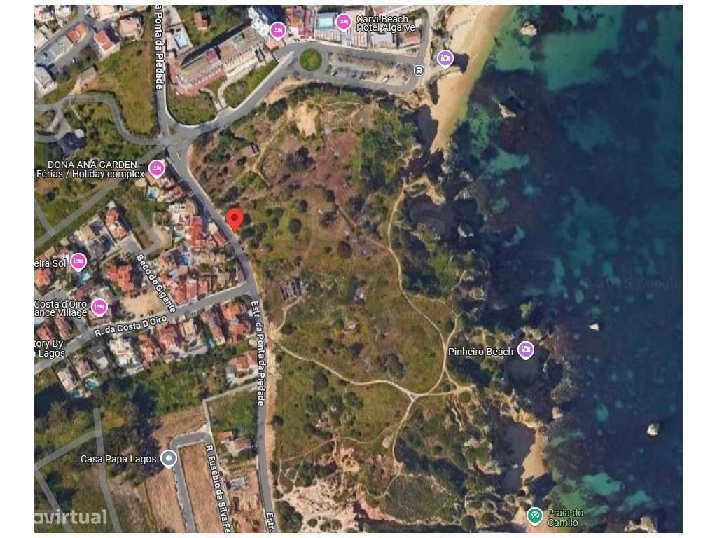 Terreno com Projeto Aprovado para Duas Moradias com Vista Mar , Pon... - Grande imagem: 4/4