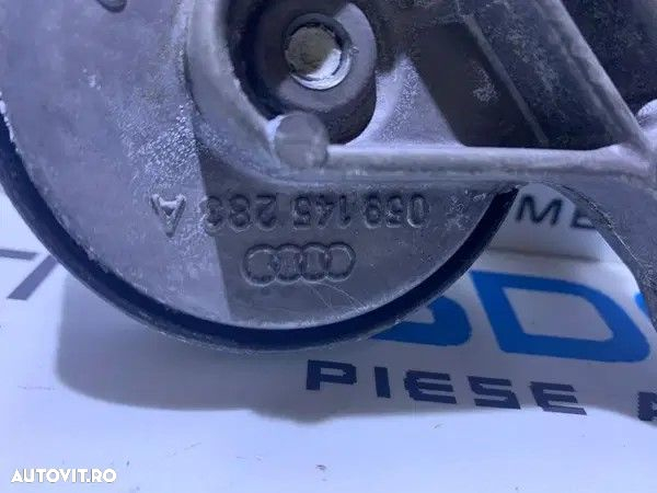 Suport Rola Intinzatoare Curea Alternator cu Telescop Amortizor Audi A8 2.5TDI V6 1993 - 2004 Cod 059145283A - 4