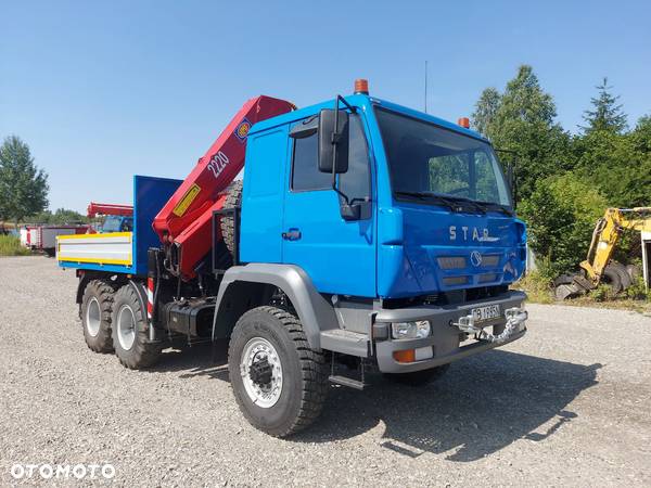 Star 266 MAN 6X6 HDS ŻURAW HMF 2220 K4 ENERGETYKA HIAB PALFINGER - 2