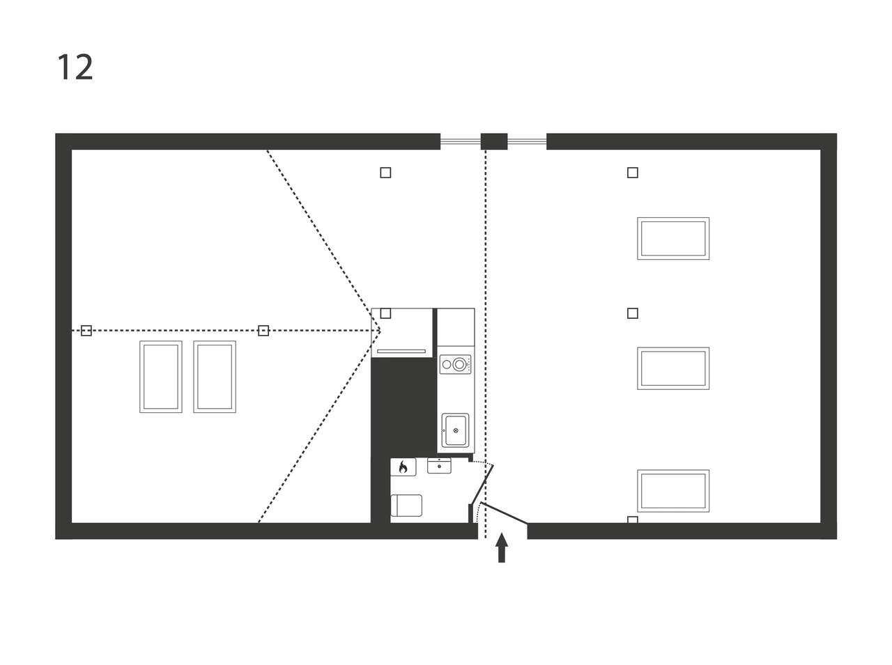2 pok.mieszkanie z widokiem na Plac Bernardyński po podł. ponad 50m2-1