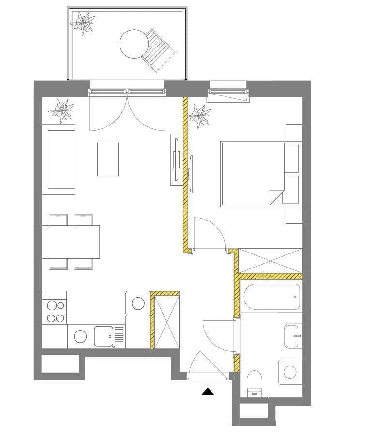 Mieszkanie 2 - pokojowe, 39,49 m2, Stara Iwiczna, Piaseczno, Tukanów. - Pełny obrazek: 4/14