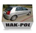 HAK HOLOWNICZY + WIĄZKA + GNIAZDO 13PIN/7P DO SAMOCHODU TOYOTA COROLLA E12 HATCHBACK IX 9 - 12