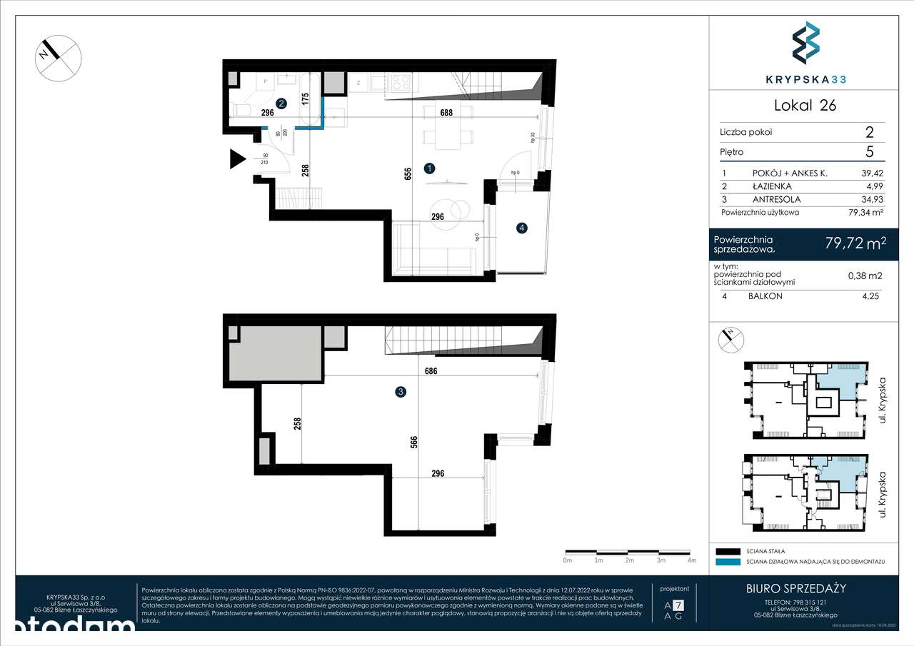 Mieszkanie dwupoziomowe bez PCC, bez prowizji - Pełny obrazek: 5/5