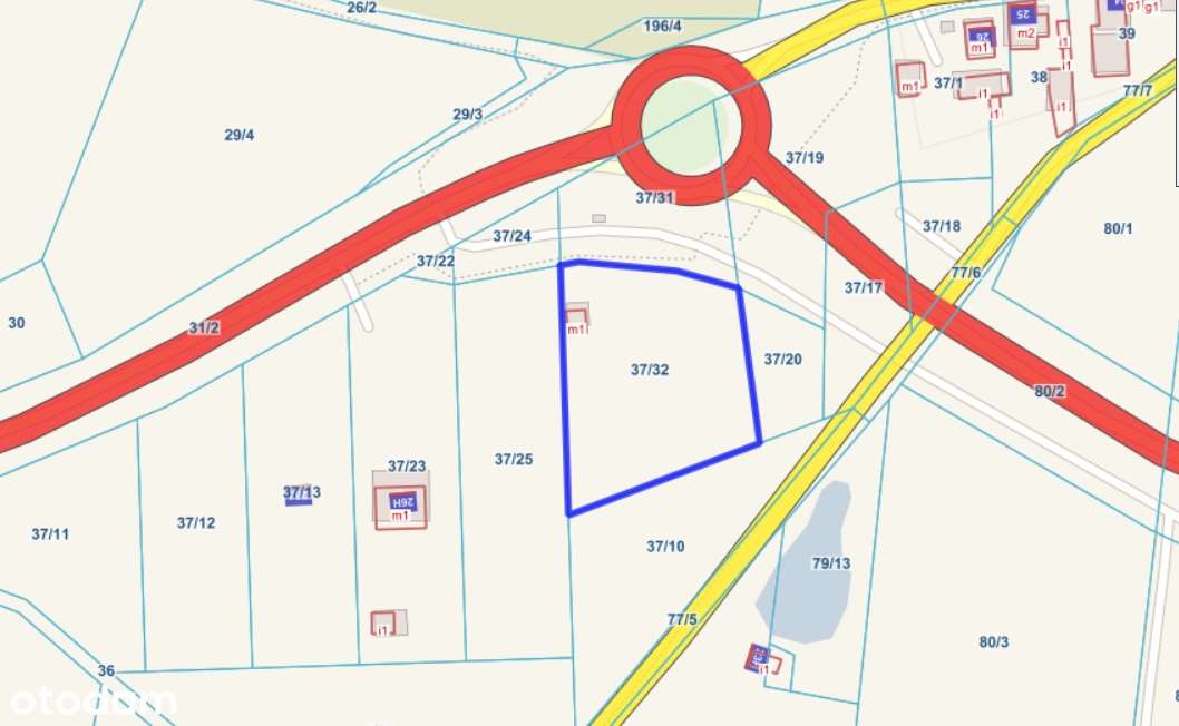 Działki usługowo-mieszkalne przy głównej drodze – Łaz, gm. Zabór-1