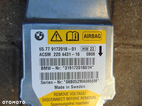 KONSOLA ZESTAW AIRBAG BMW 5 E60 E61 LIFT EUROPA - 14