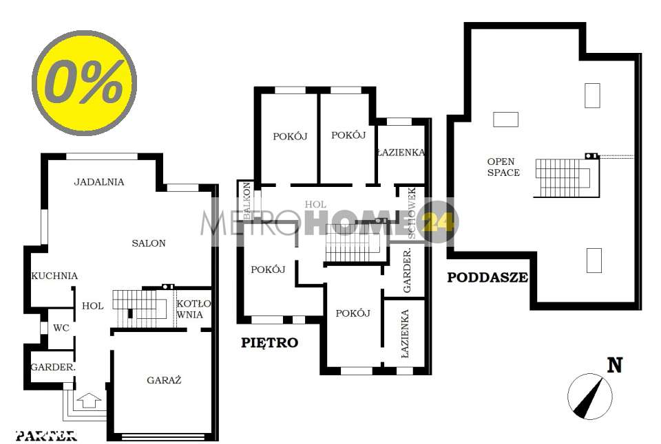0% Prowizji od Kupującego. Połowa bliźniaka w stanie deweloperskim  !-19