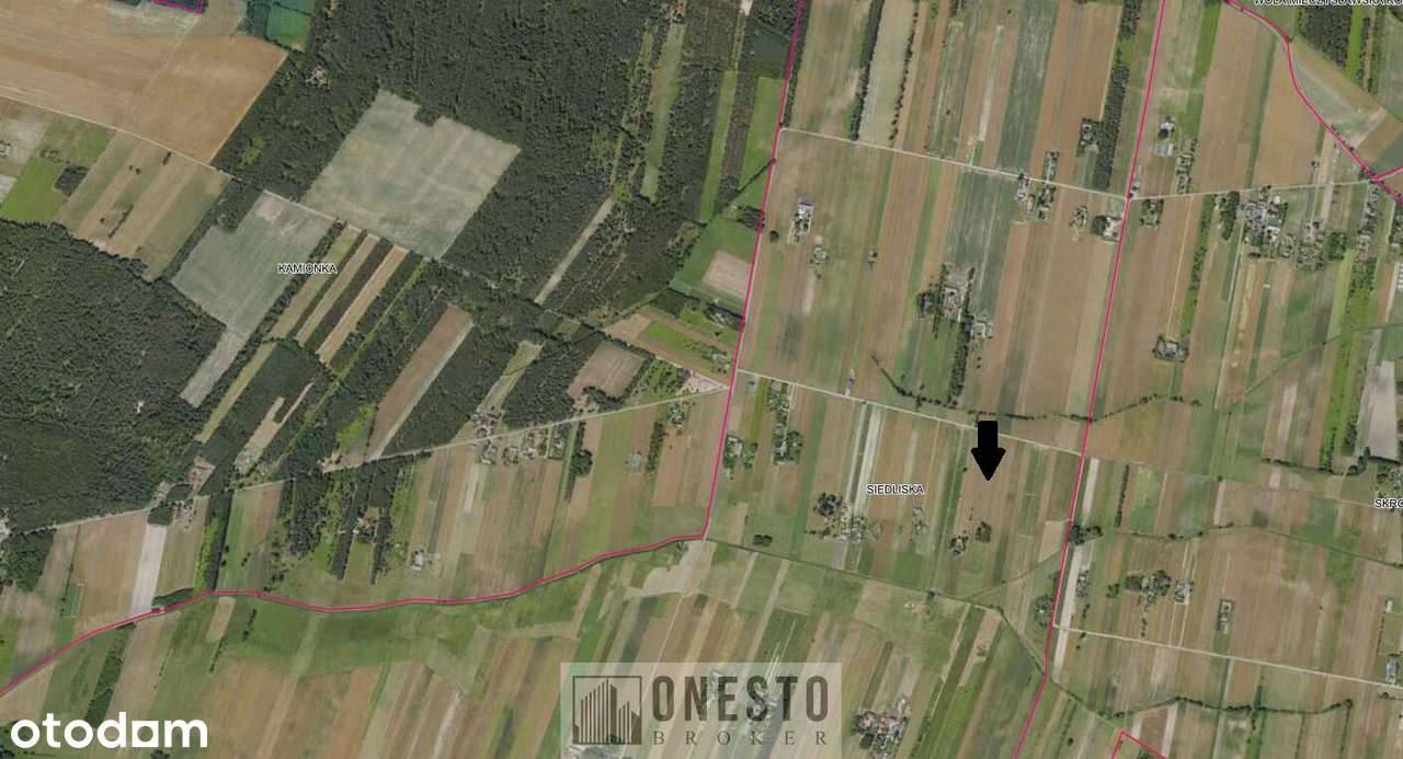 Działka rolno-budowlana MR Siedliska,gm.Kamionka