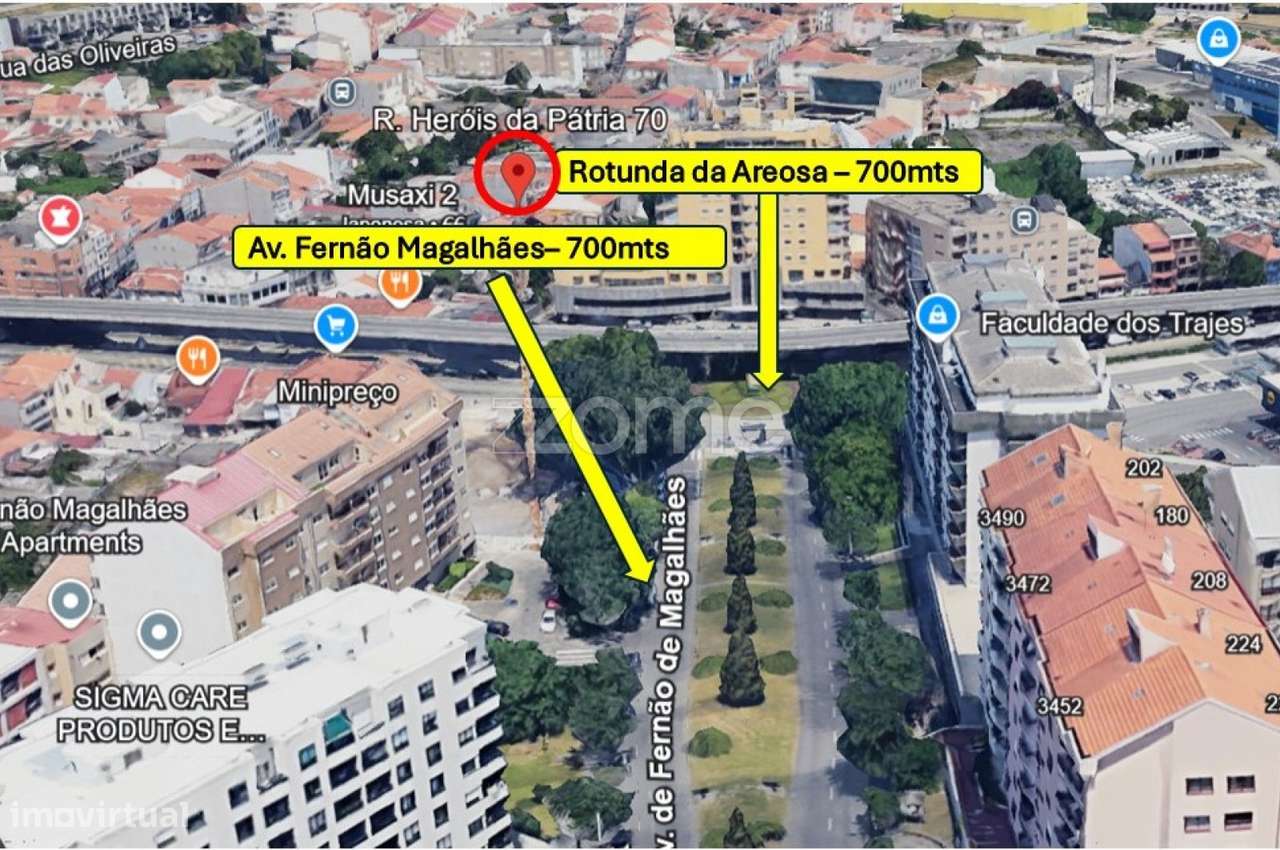 Moradia Nova T3 - Jardim/terraço/varandas - a 700 mts Rotunda Areosa-0