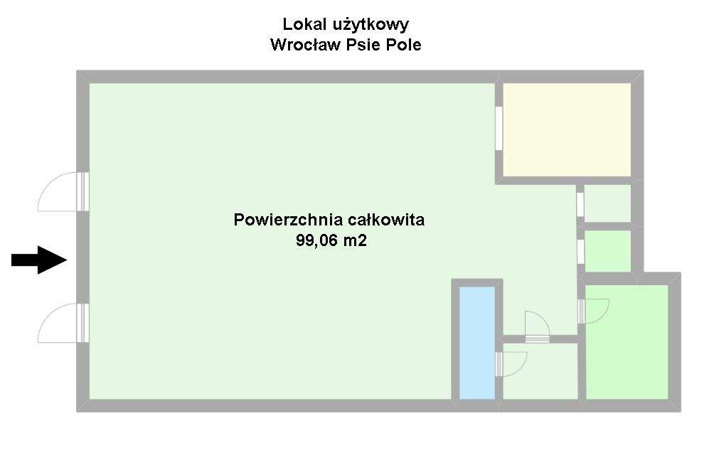 Wrocław Psie Pole Poleska , Lokal Użytkowy 99 m2-1