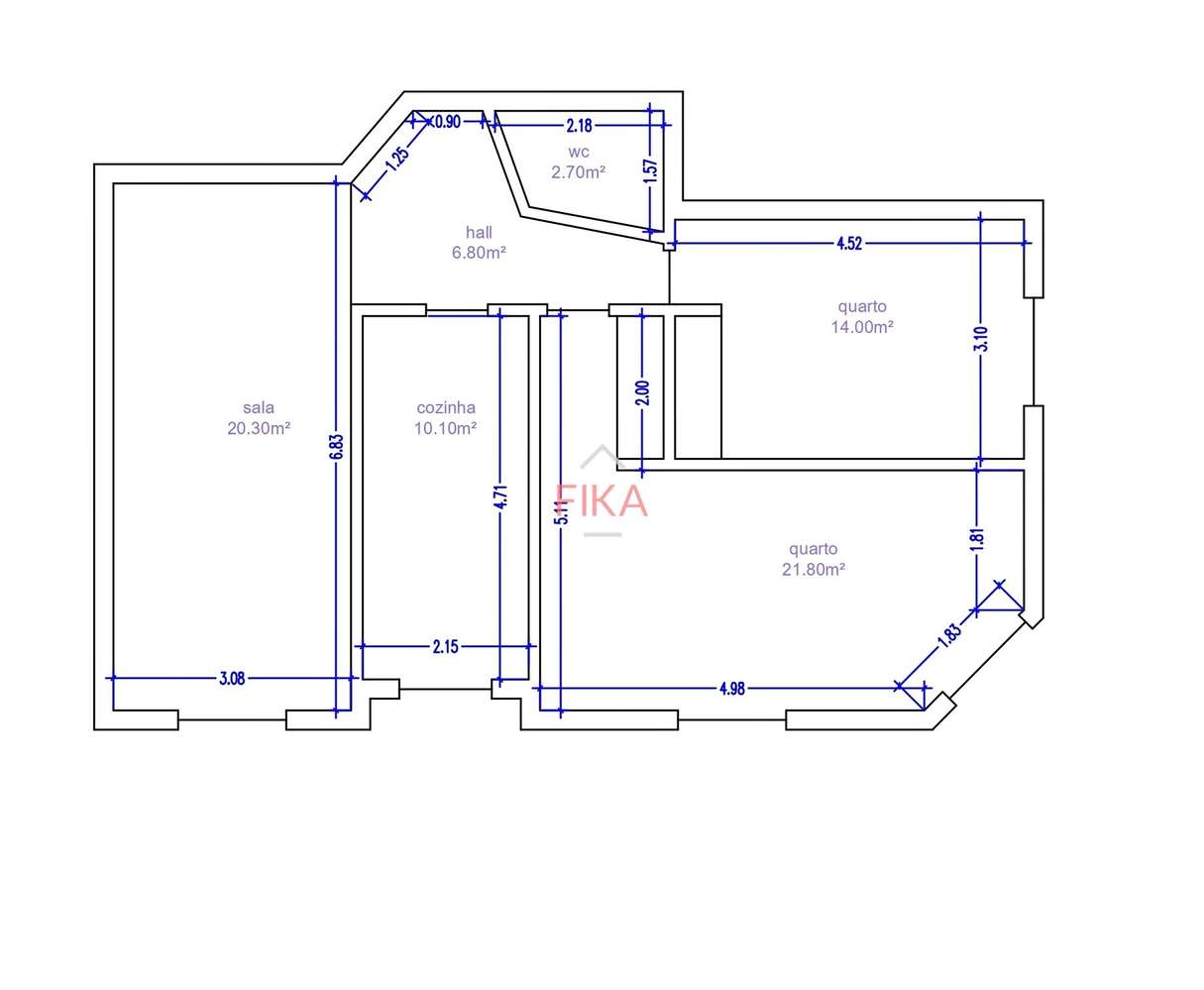 T2 luminoso com vista desafogada e elevador-34