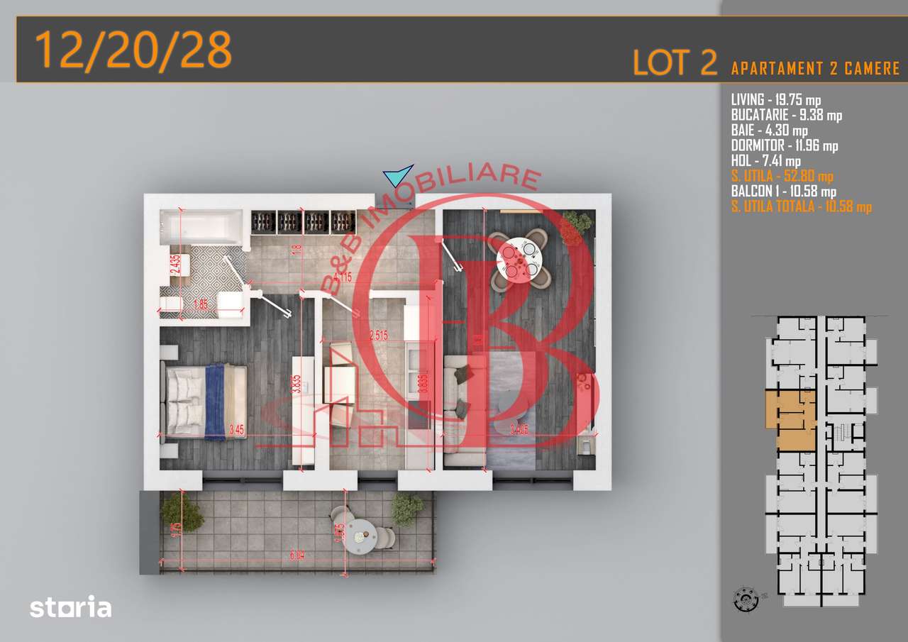 Apartament Decomandat 2 camere - Th. Pallady Metrou N. Teclu