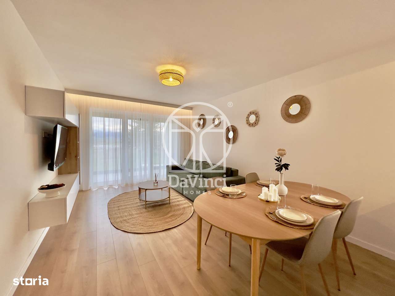 Apartament 3 camere - 2 bai, terasa 12.84 mp-  mobilat+utilat - Imagine principală: 2/15