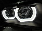 Farois de XENON Angel Eyes 3D Tipo U BMW E90 / E91 05-08 Fundo Preto - 13