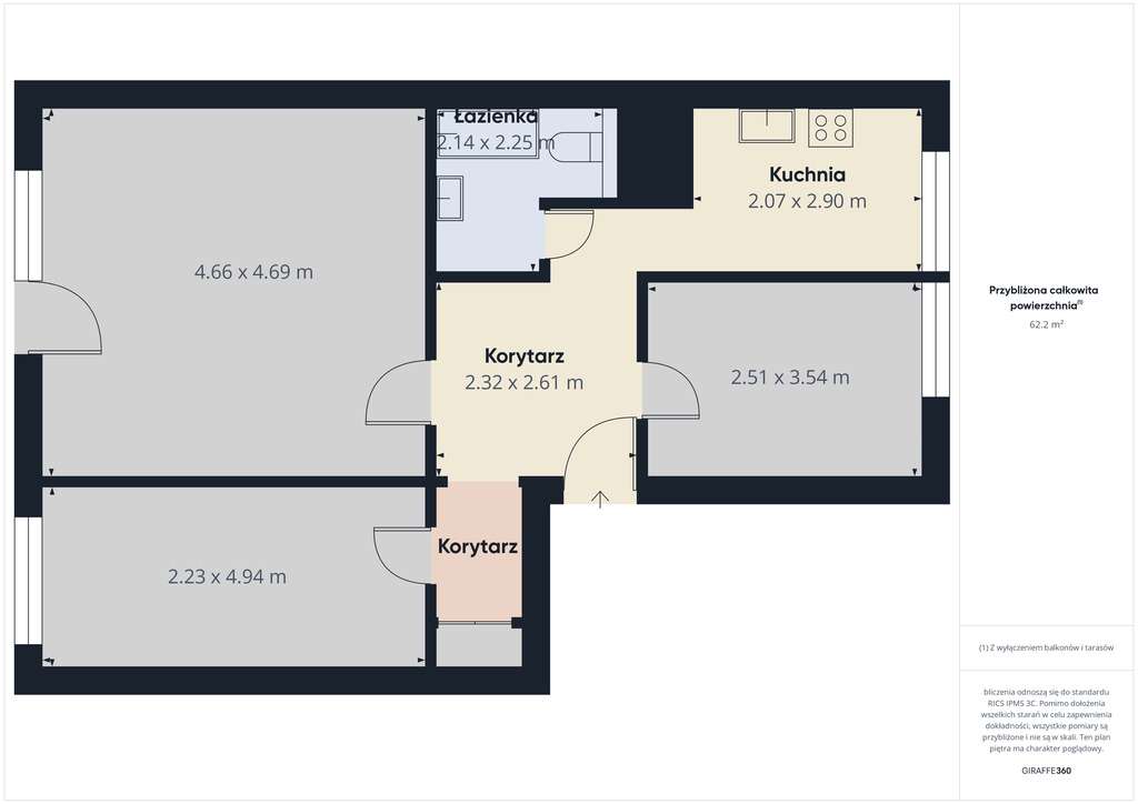 Gotowe do zamieszkania - 3 pokoje z kuchnią-1