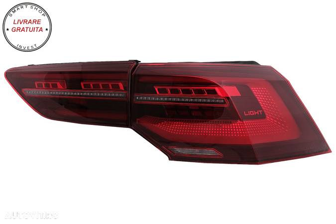 Stopuri Full LED VW Golf VIII Hatchback Mk8 MQB (2020-Up) cu Semnal Dinamic Secven- livrare gratuita - 15