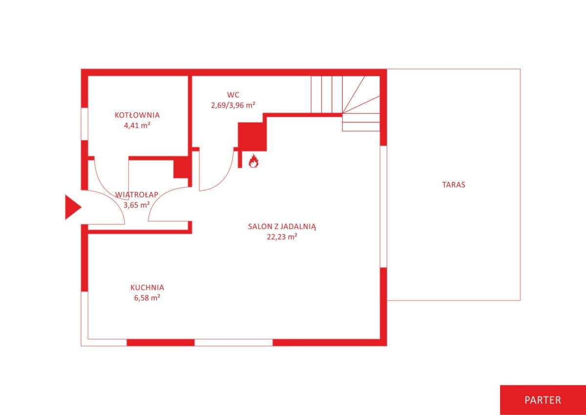 Dom bliźniak nad Wisłą 20km do Gdańska - Pełny obrazek: 3/10