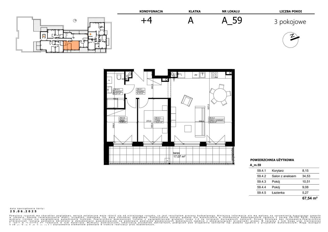 Wilkońskich 3 | mieszkanie 3-pok. | A_m.59 - Pełny obrazek: 2/7
