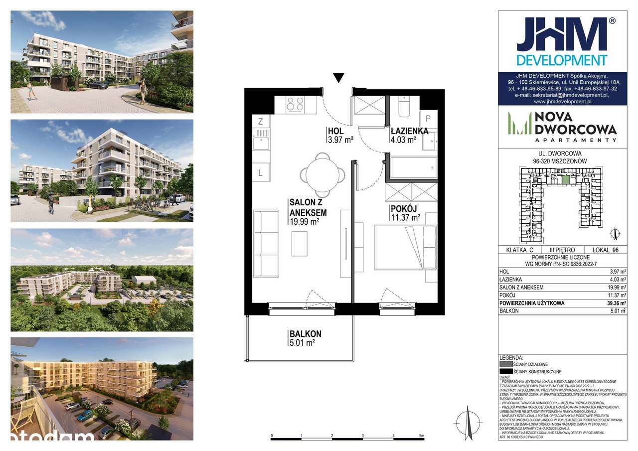 Nova Dworcowa | mieszkanie 2-pok. | C.3.96 - Pełny obrazek: 2/7