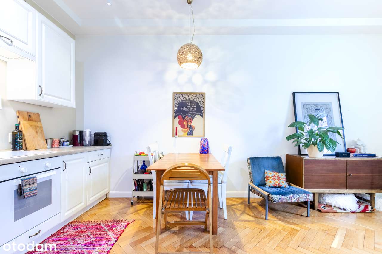 2 pok. | wysokie sufity | kamienica | klimatyczne | Saska Kępa - Pełny obrazek: 2/14