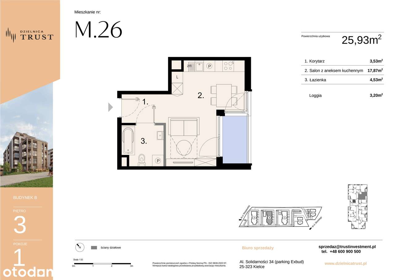 Dzielnica Trust | mieszkanie 1-pok. | B2.26 - Pełny obrazek: 3/10