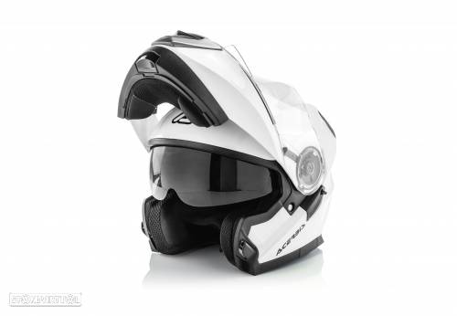 capacete modular acerbis flip up branco - 1