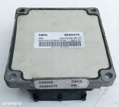 STEROWNIK SILNIKA DBPA 09364479 OPEL 1.6 - 1