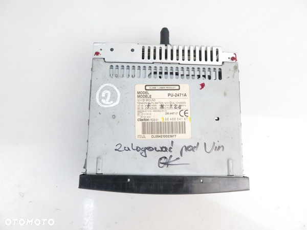 RADIO PEUGEOT 307 (3A/C) 96466541XT - 3