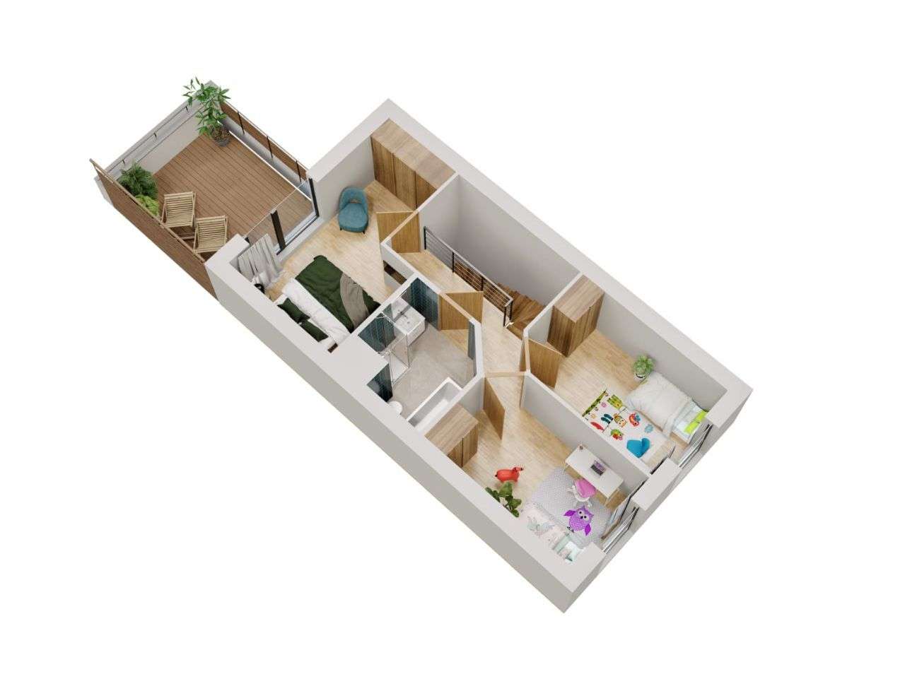 Dom w zabudowie szeregowej Obora-6