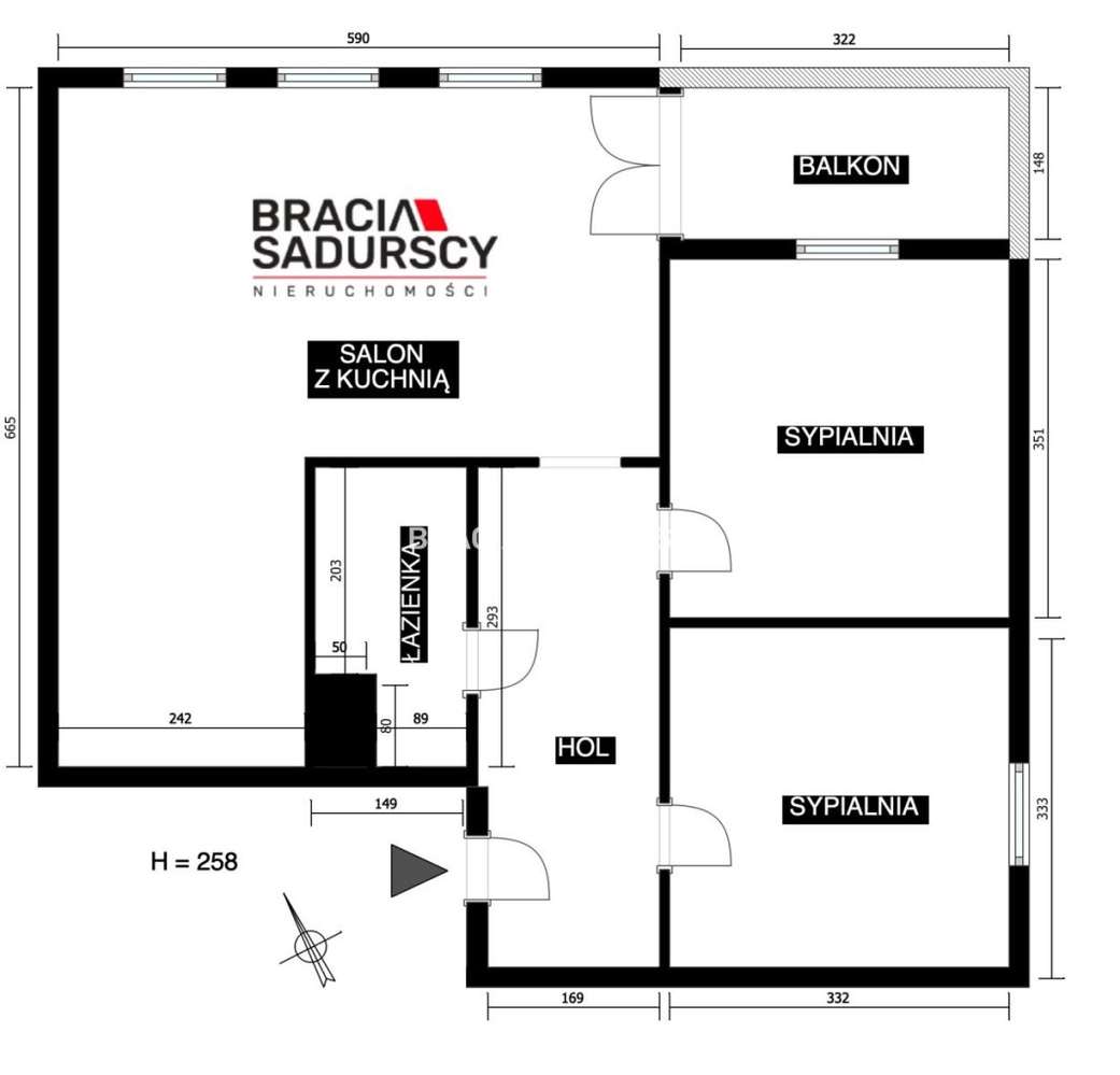 3-pok./Bronowice Małe/zamykany garaż/ul.Głowackieg - Pełny obrazek: 3/20