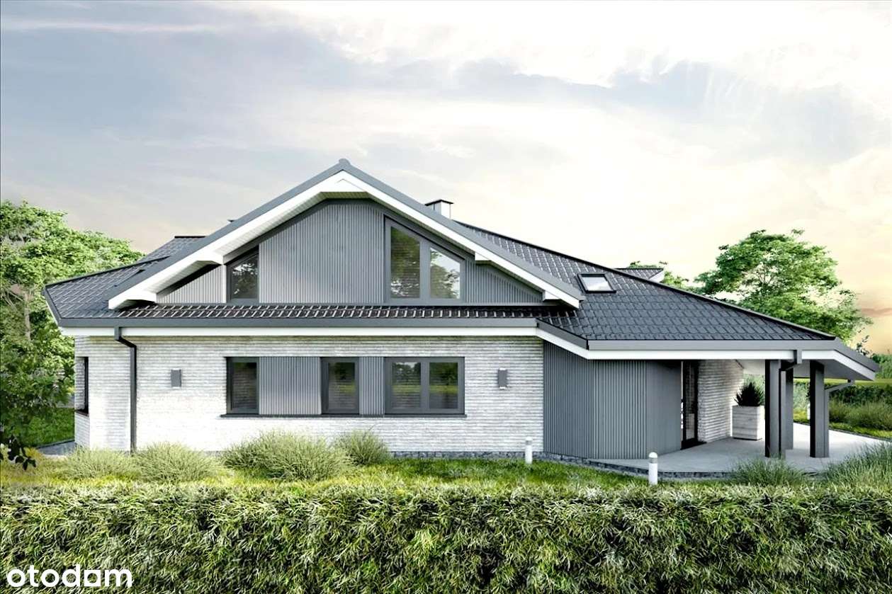 Dom wolnostojący, stan surowy otwarty, działka 12 ar - Pełny obrazek: 3/13