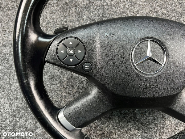 mercedes w212 kierownica skóra łopatki multifukncja  poduszka airbag - 5