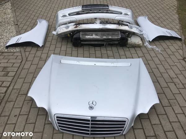 MERCEDES W203 744 LIFT AVANGARDE PRZÓD KOMPLETNY ZDERZAK MASKA BŁOTNIK XENON - 1