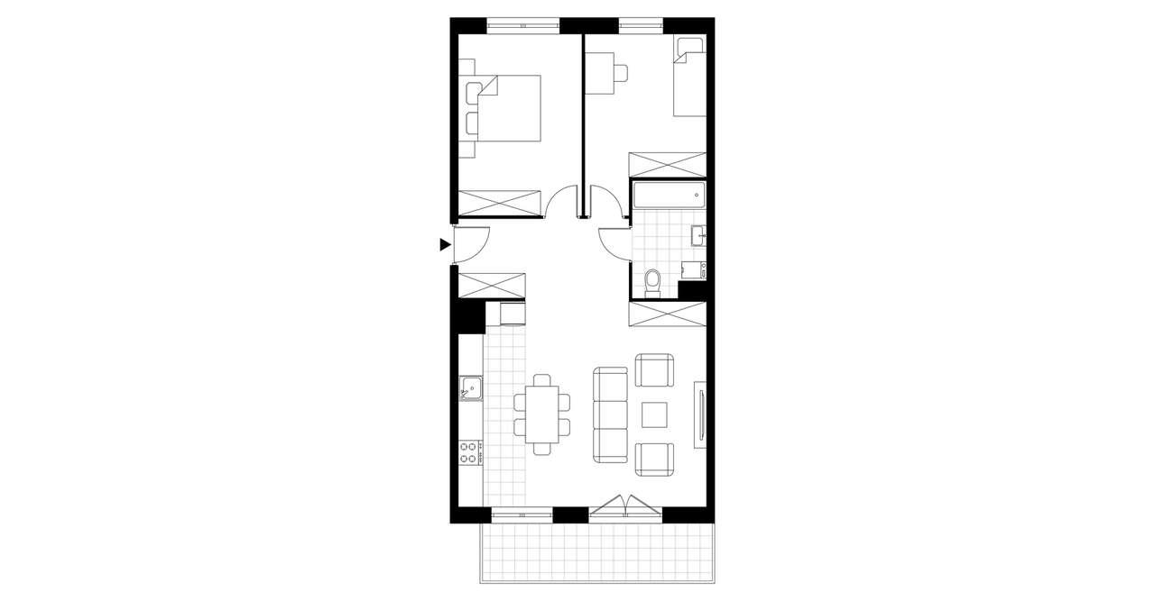 3-pokojowe mieszkanie 66m2 + balkon Bez Prowizji - Pełny obrazek: 3/8