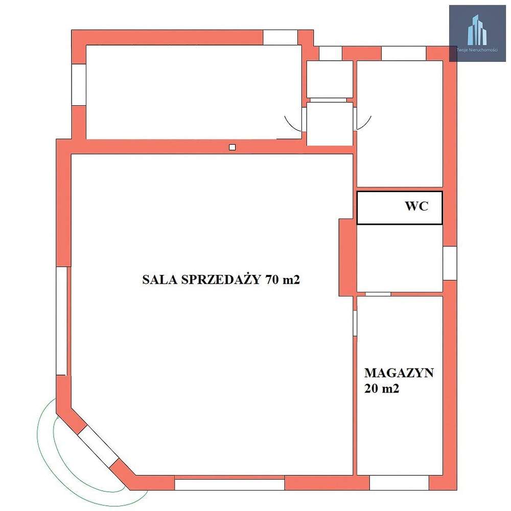 Do wynajęcia Lokal handlowo-usługowy 90 m2 - Pełny obrazek: 4/8