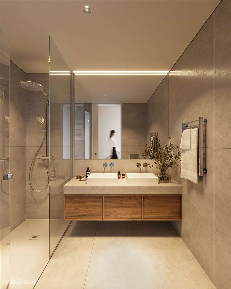 T2 | novo | Jardim 80 mt2 | Terraço 40 mt2 na Foz Velha no Porto - Grande imagem: 4/20