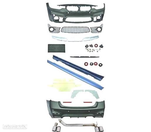 KIT CARROCERIA COMPLETO PARA BMW SERIE 3 F30 F80 LOOK M3 11-15 - 2
