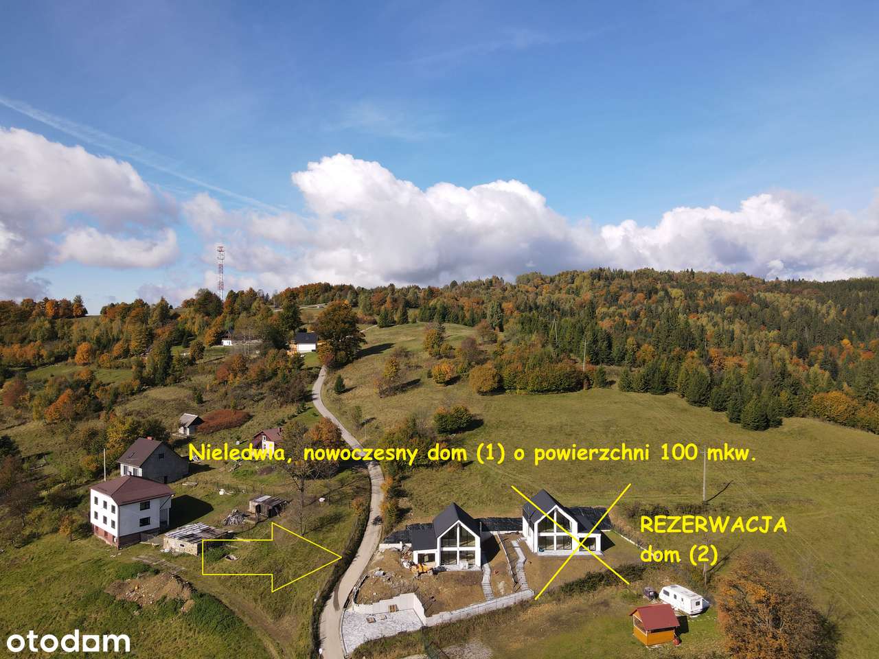 Na sprzedaż nowoczesny dom(1) o pow. 100 mkw, Milówka-Nieledwia.-0