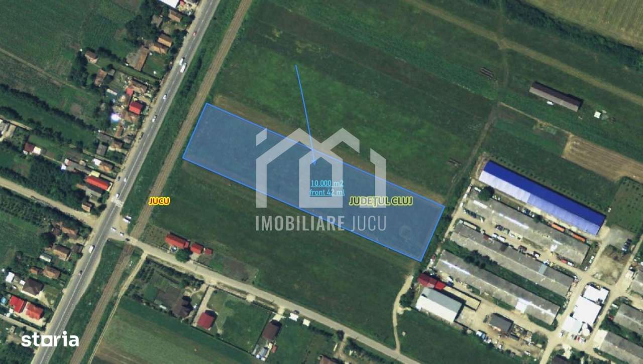Oportunitate de Investiție: Teren Industrial 1 ha în Jucu! 30 EUR - Imagine principală: 1/3