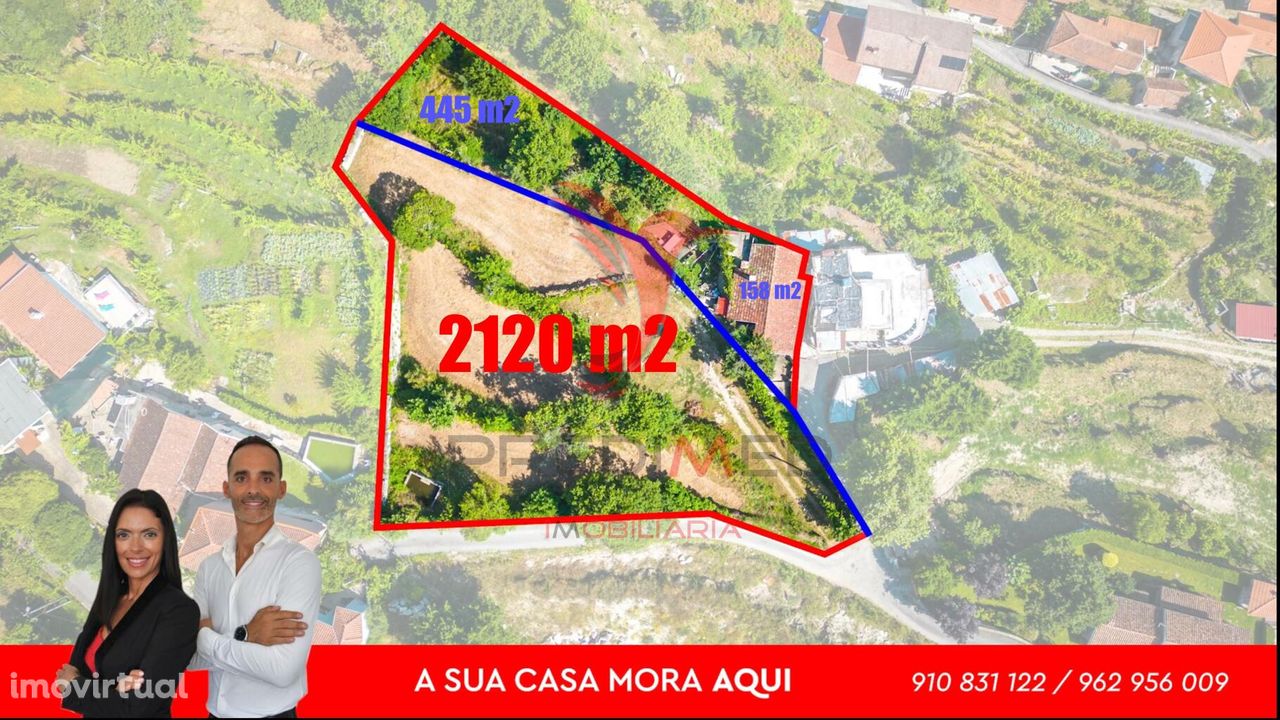 MORADIA T3 + TERRENO DE CONSTRUÇÃO + BOUÇA