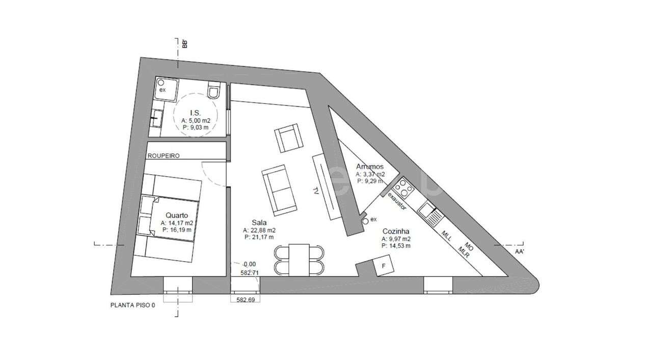 Apartamento T1 / Covilhã, Covilhã - Grande imagem: 4/4