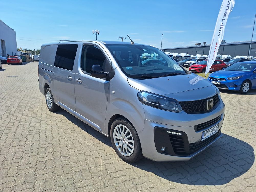 Fiat Scudo Maxi Brygadowe 2.0 145KM / brygadówka / krajowe / serwis ASO brygadówka / 5 miejsc / salon PL / ASO / FV 23%