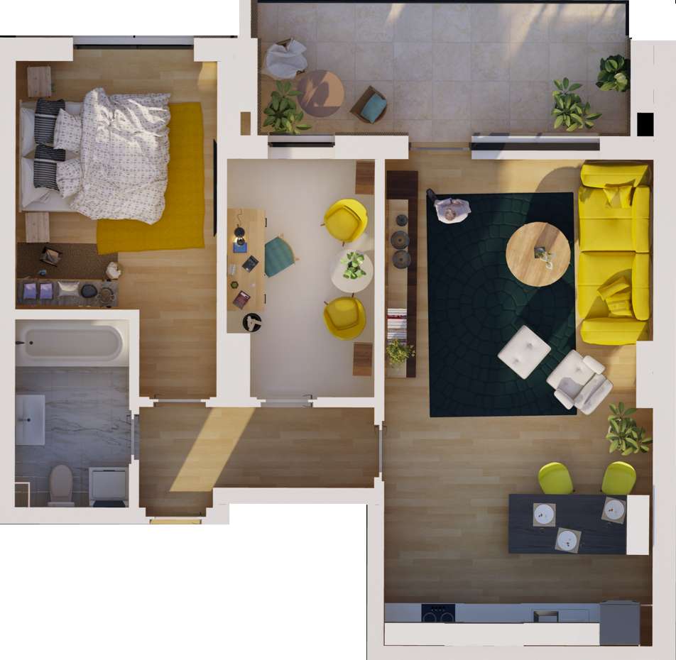 Apartament 2 cam - Energia Residence, Constanta-2