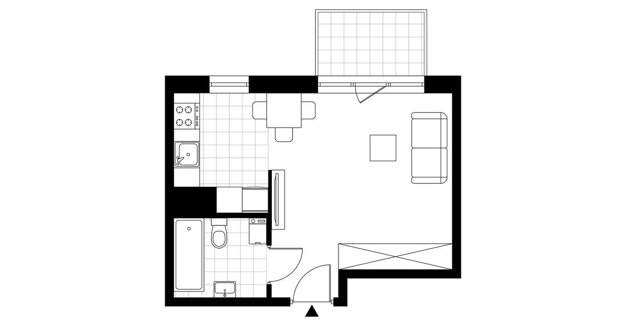 Ursus Classic | mieszkanie 1-pok. |C1_168 - Pełny obrazek: 4/9