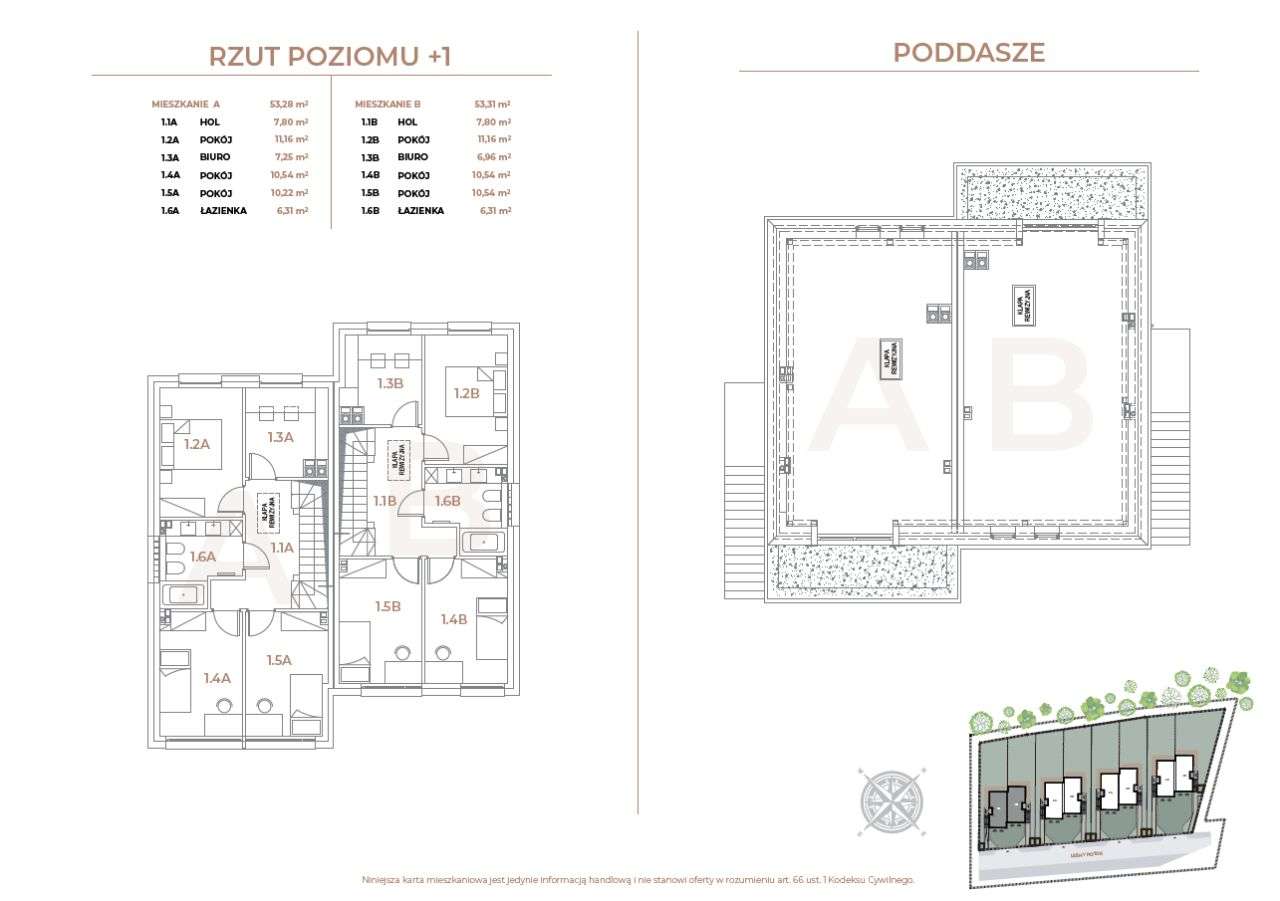 Działka z PnB + gotowy projekt 8 domów w zabudowie bliźniaczej-6