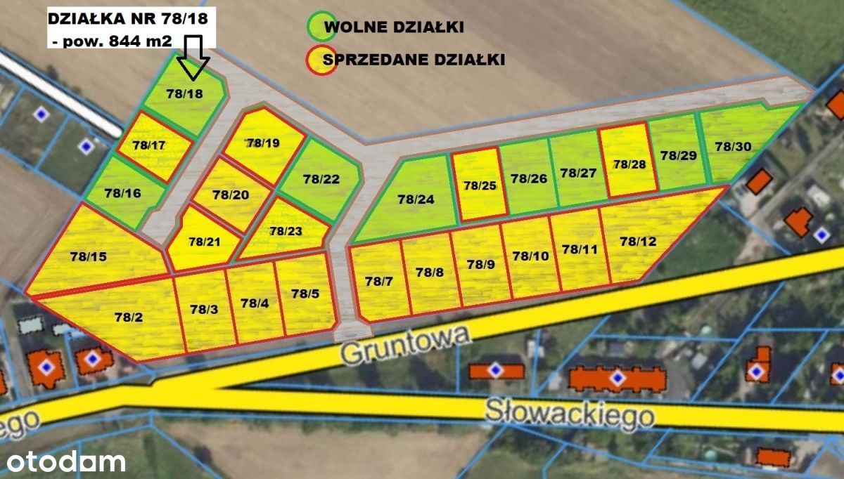 Nowe spokojne osiedle! Tu zbuduj swój dom marzeń!