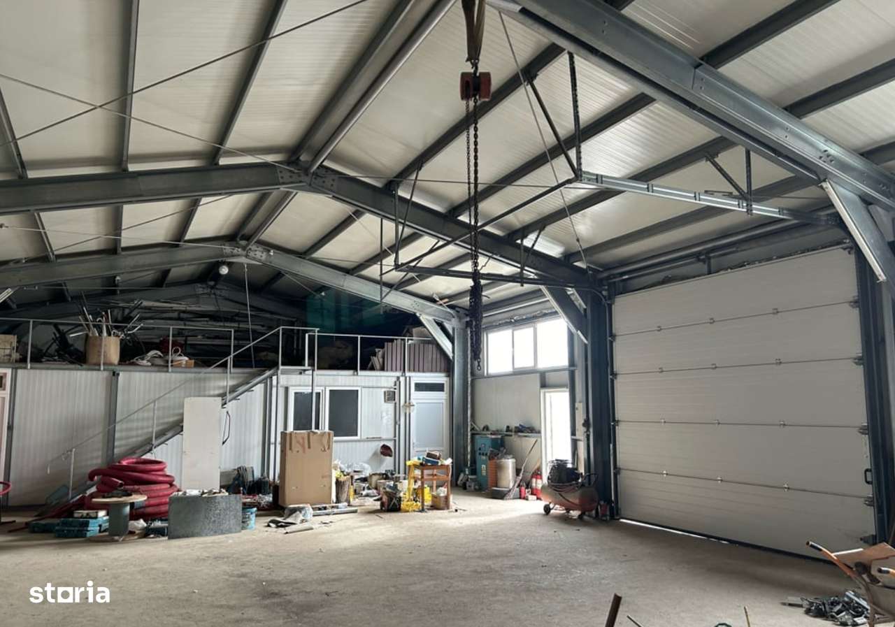 Proprietate industrială cu hală metalică, birouri și teren – Golești - Imagine principală: 5/6