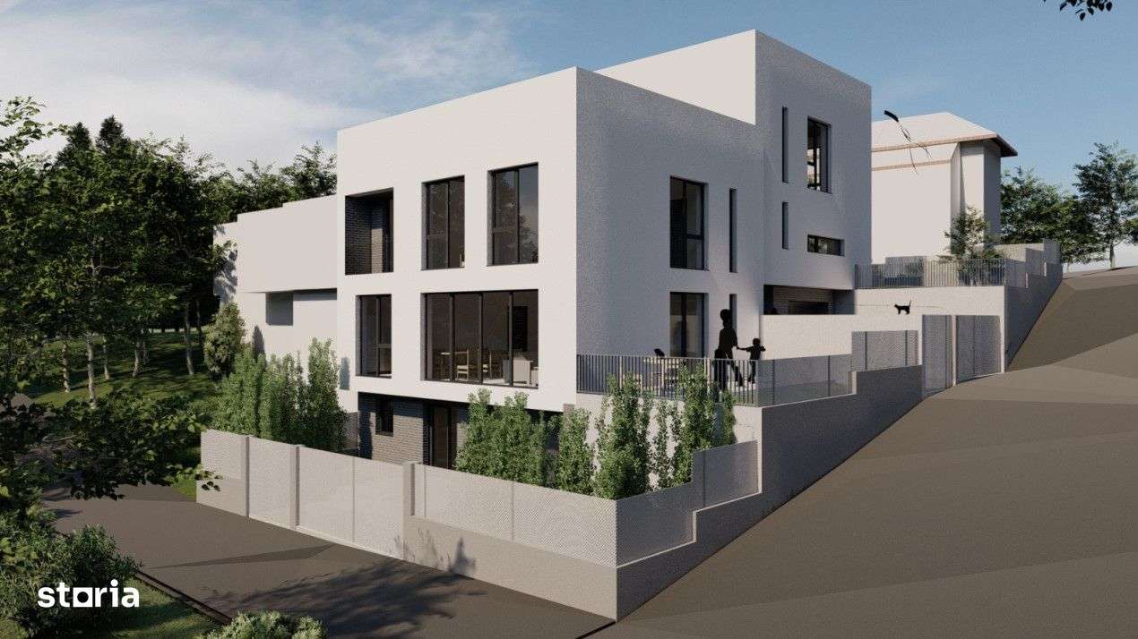 Duplex semifinisat cu view,  123 mp,  teren 226 mp, zona Stejarului - Imagine principală: 1/11