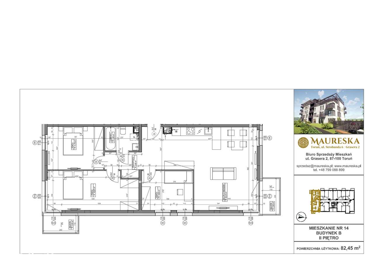Osiedle Maureska | mieszkanie 4-pok. | B.14 - Pełny obrazek: 2/7